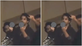 ಬೆಂಗಳೂರಲ್ಲಿ ಮಧ್ಯ ಬೆರಳು ತೋರಿಸಿದ ಶಾರುಖ್ ಖಾನ್ ಪುತ್ರ ಆರ್ಯನ್ ಖಾನ್