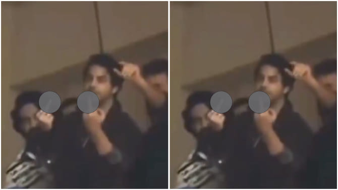 ಬೆಂಗಳೂರಲ್ಲಿ ಮಧ್ಯ ಬೆರಳು ತೋರಿಸಿದ ಶಾರುಖ್ ಖಾನ್ ಪುತ್ರ ಆರ್ಯನ್ ಖಾನ್