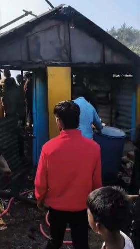 ಅಗ್ನಿ ಅವಘಡ: ಹೊತ್ತಿ ಉರಿದ ಅಯ್ಯಪ್ಪನ ಸನ್ನಿಧಿ