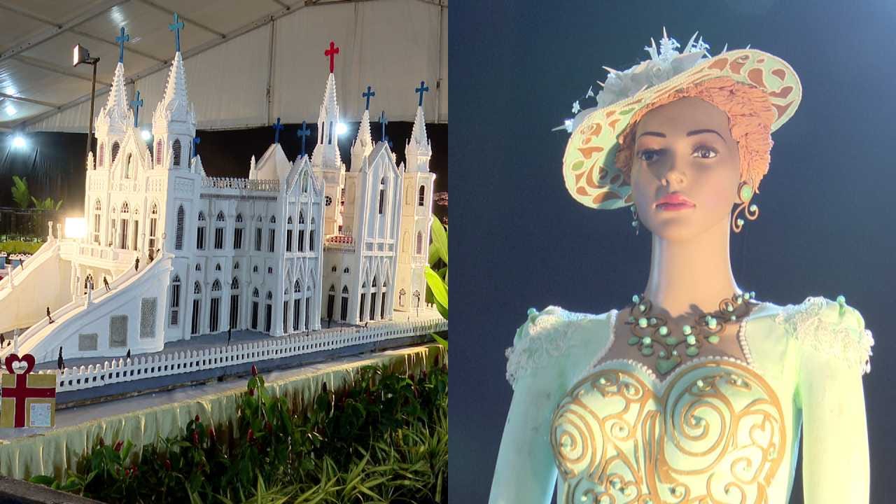 51 ನೇ ವರ್ಷದ ಸಂಭ್ರಮದಲ್ಲಿ ವಿಜ್ಞಾನ ಮತ್ತು ತಂತ್ರಜ್ಞಾನದೊಂದಿಗೆ ಕಲೆಯ ಸಮ್ಮಿಲನದೊಂದಿಗೆ ನಡೆಯುತ್ತಿರುವ ಕೇಕ್ ಉತ್ಸವ ಈಗ ಮತ್ತೆ ಕೇಕ್ ಪ್ರಿಯರನ್ನು ಕೈ ಬೀಸಿ ಕರೆಯುತ್ತಿದೆ. 25 ಕ್ಕೂ ಹೆಚ್ಚು ಕೇಕ್ ನ ಕಲಾಕೃತಿಗಳಿರುವ ಈ ವರ್ಷದಲ್ಲಿ , ವೈವಿಧ್ಯಮಯ ವಿನ್ಯಾಸಗಳು ಮತ್ತು ಸಂಸ್ಕೃತಿಗಳ ಥೀಮ್ನೊಂದಿಗೆ ಕ್ರಿಸ್ಮಸ್ ಟ್ರೀ, ಚರ್ಚ್ ಗಳು ಕೇಕ್ ನಲ್ಲಿ ಮೂಡಿವೆ.