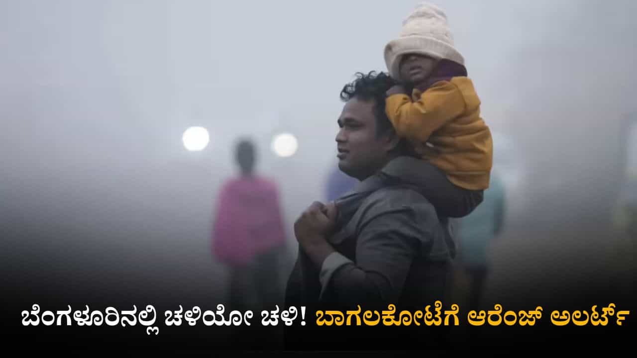ಕರ್ನಾಟಕ ಹವಾಮಾನ ವರದಿ: ಬೆಂಗಳೂರಿನಲ್ಲಿ ಚಳಿಯೋ ಚಳಿ! ಬಾಗಲಕೋಟೆಗೆ ಆರೆಂಜ್ ಅಲರ್ಟ್ ಕರ್ನಾಟಕ ಹವಾಮಾನ ವರದಿ: ಬೆಂಗಳೂರಿನಲ್ಲಿ ಚಳಿಯೋ ಚಳಿ! ಬಾಗಲಕೋಟೆಗೆ ಆರೆಂಜ್ ಅಲರ್ಟ್