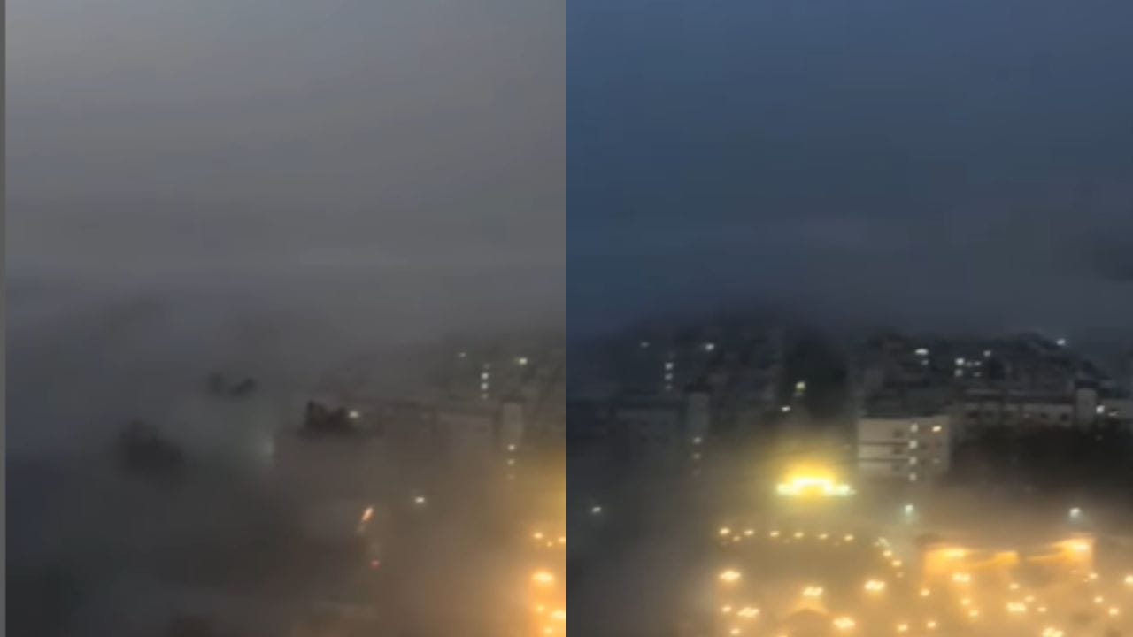 ಬೆಂಗಳೂರು ಫ್ರಿಡ್ಜ್ ಒಳಗಿದೆ: ಮಂಜಿನಲ್ಲಿ ಮುಳುಗಿದ ಬೆಂಗಳೂರು, ಅದ್ಭುತ ದೃಶ್ಯ ಕ್ಯಾಮೆರಾದಲ್ಲಿ ಸೆರೆ ಬೆಂಗಳೂರು ಫ್ರಿಡ್ಜ್ ಒಳಗಿದೆ: ಮಂಜಿನಲ್ಲಿ ಮುಳುಗಿದ ಬೆಂಗಳೂರು, ಅದ್ಭುತ ದೃಶ್ಯ ಕ್ಯಾಮೆರಾದಲ್ಲಿ ಸೆರೆ