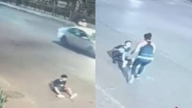 ಸೈಕಲ್ ಸವಾರನಿಗೆ ಡಿಕ್ಕಿ ಹೊಡೆದು ತಿರುಗಿಯೂ ನೋಡದೆ ಹೋದ ಬೈಕ್ ಸವಾರ