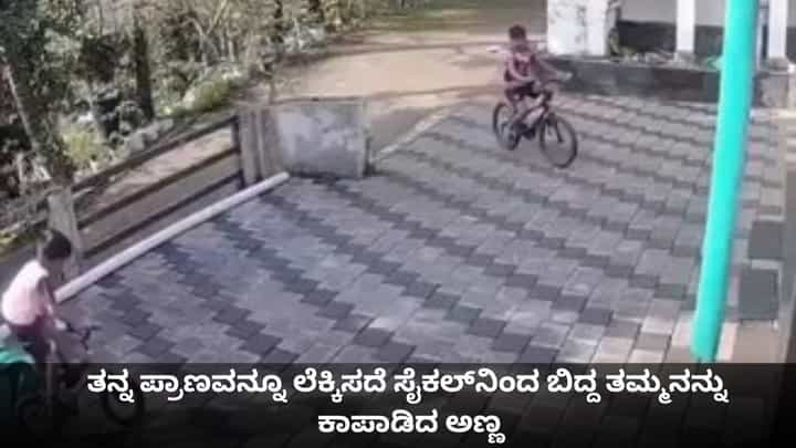 ತನ್ನ ಪ್ರಾಣವನ್ನೂ ಲೆಕ್ಕಿಸದೆ ಸೈಕಲ್ನಿಂದ ಬಿದ್ದ ತಮ್ಮನನ್ನು ಕಾಪಾಡಿದ ಅಣ್ಣ ತನ್ನ ಪ್ರಾಣವನ್ನೂ ಲೆಕ್ಕಿಸದೆ ಸೈಕಲ್ನಿಂದ ಬಿದ್ದ ತಮ್ಮನನ್ನು ಕಾಪಾಡಿದ ಅಣ್ಣ