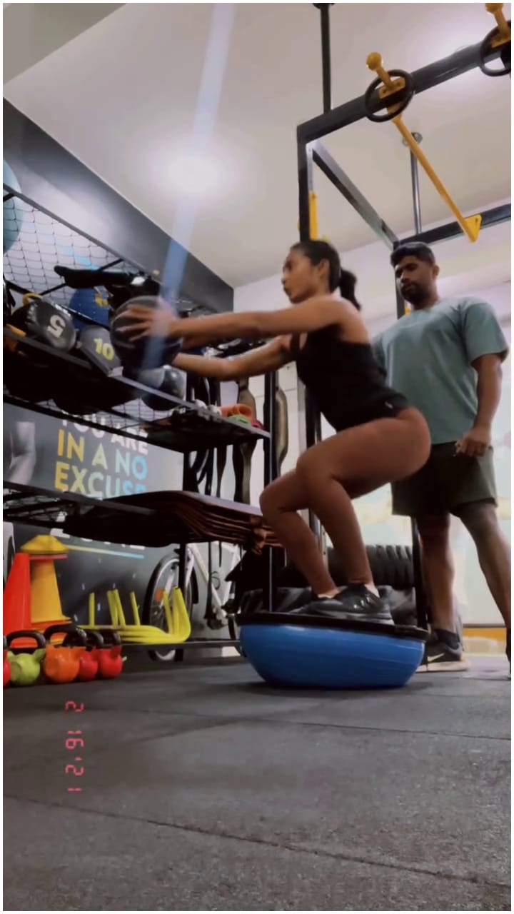 ಚೈತ್ರಾ ಆಚಾರ್ ವರ್ಕೌಟ್ ಹೇಗಿದೆ ನೋಡಿ