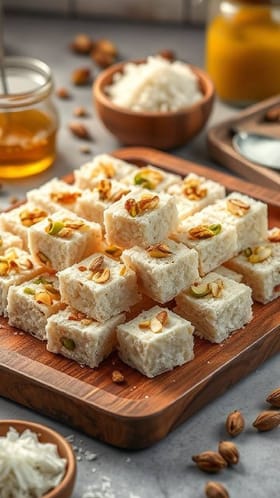 ರುಚಿಕರ ತೆಂಗಿನ ಕಾಯಿ ಬರ್ಫಿ ರೆಸಿಪಿ ಇಲ್ಲಿದೆ