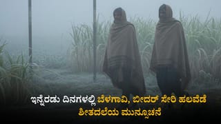 ಕರ್ನಾಟಕ ಹವಾಮಾನ ವರದಿ: ಇನ್ನೆರಡು ದಿನಗಳಲ್ಲಿ ಬೆಳಗಾವಿ, ಬೀದರ್ ಸೇರಿ ಹಲವೆಡೆ ಶೀತದಲೆಯ ಮುನ್ಸೂಚನೆ