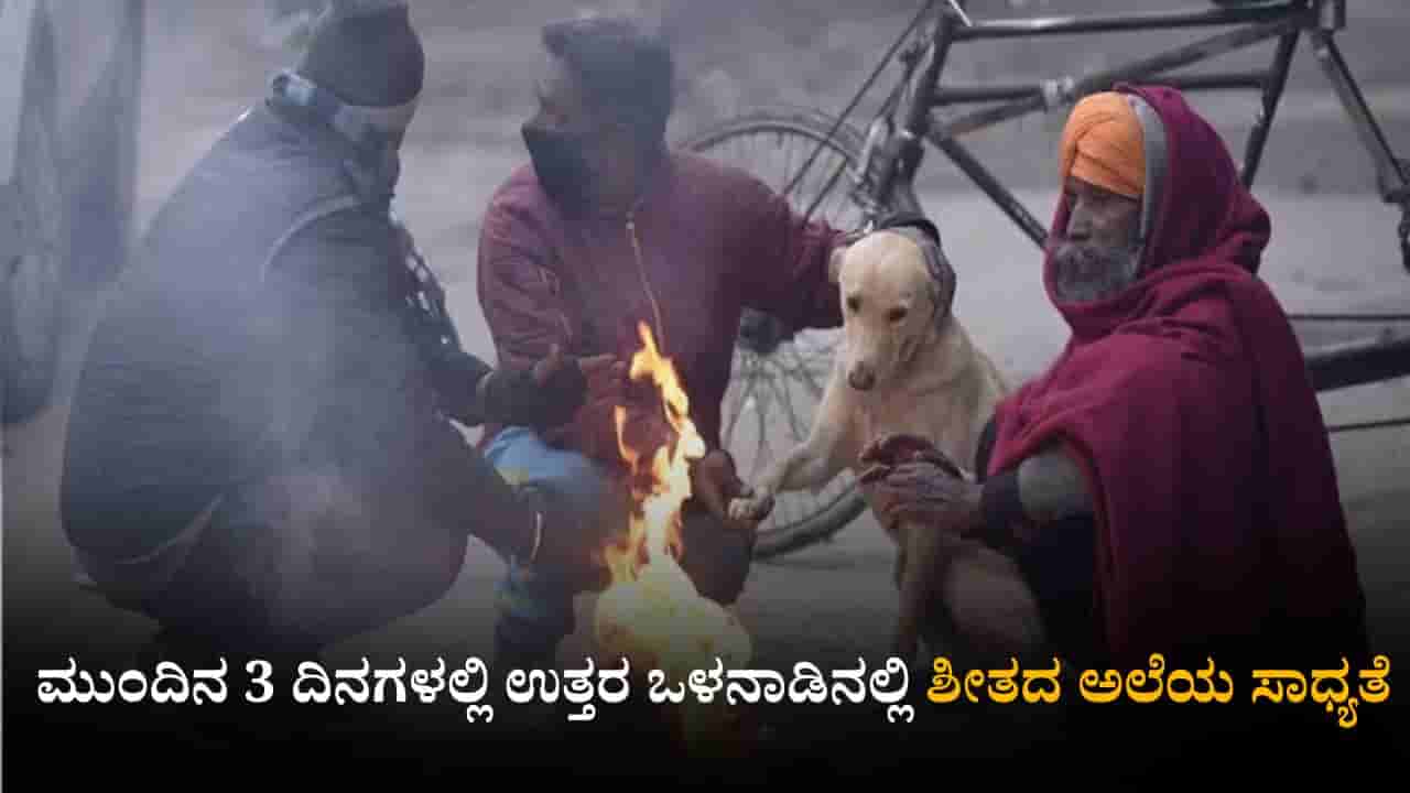 ಕರ್ನಾಟಕ ಹವಾಮಾನ ವರದಿ: ಮುಂದಿನ 3 ದಿನಗಳಲ್ಲಿ ಉತ್ತರ ಒಳನಾಡಿನಲ್ಲಿ ಶೀತದ ಅಲೆಯ ಸಾಧ್ಯತೆ