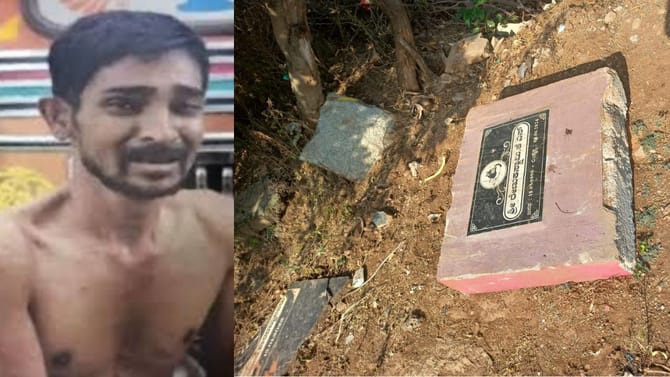 ರೇಣುಕಾಸ್ವಾಮಿ ಸಮಾಧಿ ನಾಮಫಲಕ ಧ್ವಂಸ: ಕೃತ್ಯ ಎಸಗಿದ್ದು ಯಾರು?