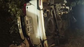 ಡಿಕೆಶಿ​ ಪಿಎಸ್ ಕಾರು ಅಪಘಾತ: ಬೈಕ್​ ಸವಾರ ಸಾವು, ಕಾರು ಪಲ್ಟಿ