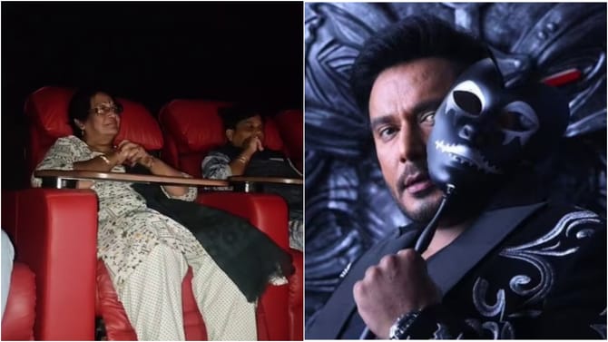 ಥಿಯೇಟರ್​​ಗೆ ತೆರಳಿ ‘ಡೆವಿಲ್’ ವೀಕ್ಷಿಸಿದ ದರ್ಶನ್ ತಾಯಿ ಮೀನಾ