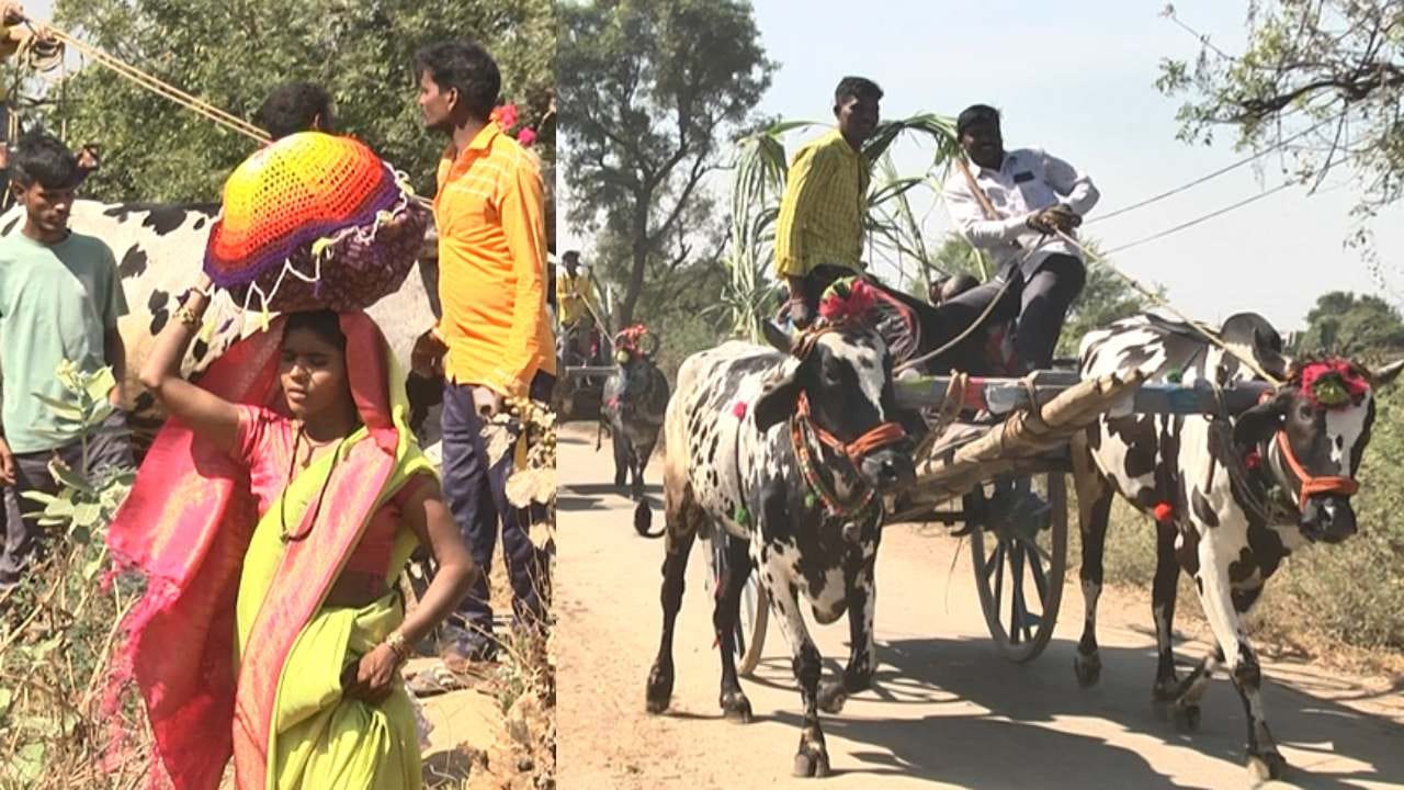 ವರ್ಷಕ್ಕೊಮ್ಮೆ ಬರುವ ಎಳ್ಳಮಾವಾಸ್ಯೆಯಂದು ಮಹಿಳೆಯರು ನಸುಕಿನ ಜಾವ ಎದ್ದು ನೈವೇದ್ಯಕ್ಕೆ ಬೇಕಾದ ಎಲ್ಲಾ ಸಿದ್ದತೆಗಳನ್ನ ಮಾಡಿಕೊಳ್ಳುತ್ತಾರೆ. ವಿವಿಧ ಖಾದ್ಯಗಳನ್ನ ತಯಾರಿಸುತ್ತಾರೆ. ವಿಶೇಷವಾಗಿ ಹೊಳಿಗೆ, ಕಡಬು, ಭರ್ತಿ, ಬಜ್ಜಿ, ಪುಂಡೆ ಪಲ್ಲೆ, ಹಸಿ ಇರುಳ್ಳಿ ಚಟ್ನಿ ಸೇರಿದಂತೆ ನಾನಾ ರೀತಿಯ ತಿಂಡಿತಿನಿಸುಗಳನ್ನ ಸಿದ್ದಪಡಿಸುತ್ತಾರೆ. ಇತ್ತ ಮನೆಯ ಗಂಡು ಮಕ್ಕಳು ತಮ್ಮ ಎತ್ತು ಹಾಗೂ ಎತ್ತಿನ ಬಂಡಿಯನ್ನು ಸಿಂಗರಿಸುತ್ತಾರೆ.
