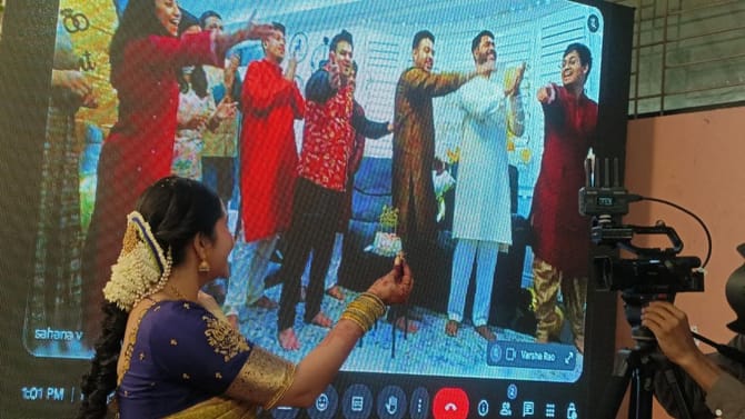 ಮಾಗಡಿ ಯುವಕ- ಉಡುಪಿ ಯುವತಿ, ಆನ್​​ಲೈನ್​​ನಲ್ಲೇ ನಿಶ್ಚಿತಾರ್ಥ