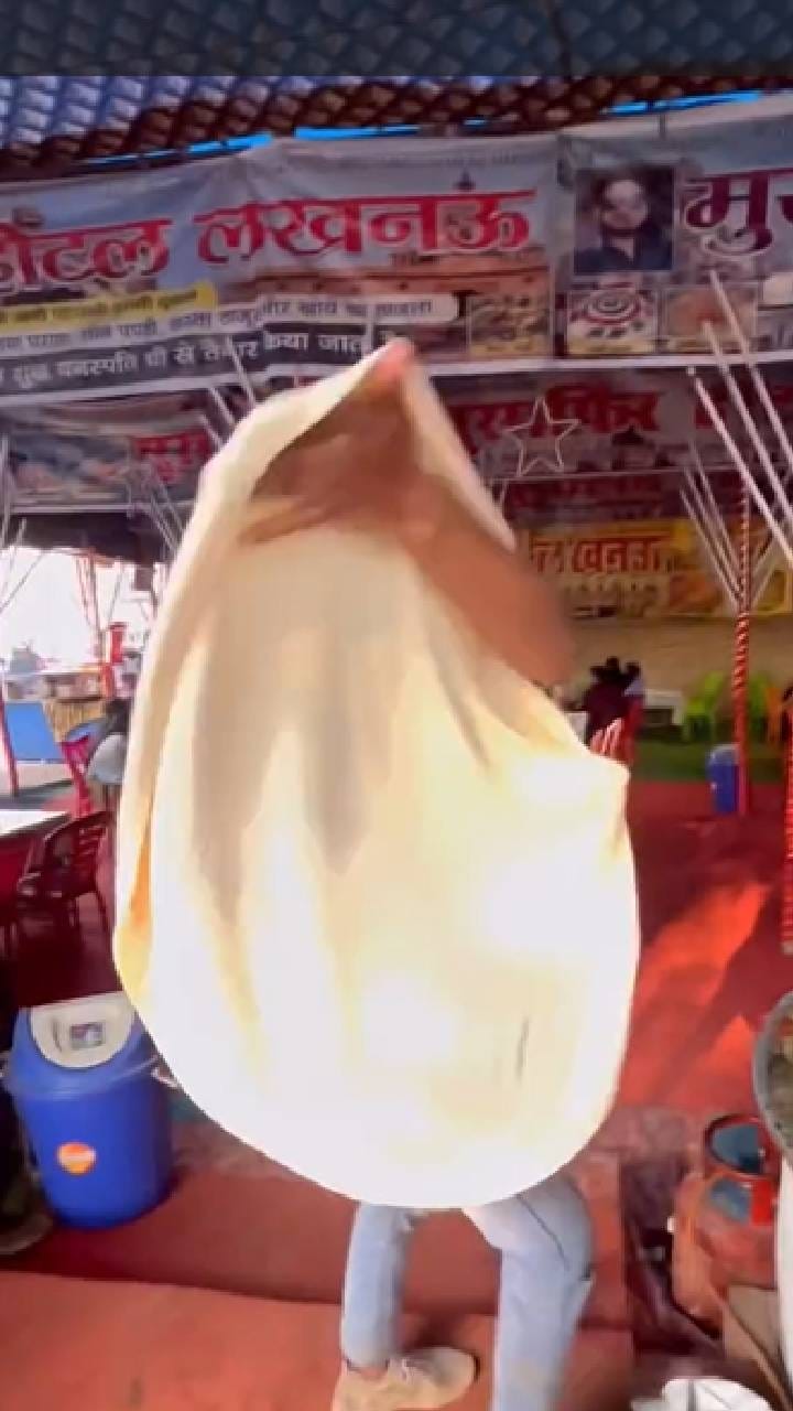 ಈತ ಪರೋಟ ತಯಾರಿಸುವ ಸ್ಟೈಲ್​ ಹೇಗಿದೆ ನೋಡಿ