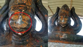 ಹಾವೇರಿ: ದೇವರ ಮೂರ್ತಿ ಭಗ್ನಗೊಳಿಸಿದ ಕಿಡಿಗೇಡಿಗಳು; ವಿಡಿಯೋ ನೋಡಿ