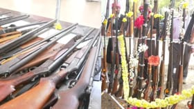 ಕೊಡಗಿನಲ್ಲಿ ವಿಶಿಷ್ಟ ಕೋವಿ ಹಬ್ಬ: ಬಂದೂಕಿಗೆ ಪೂಜೆ, ಗುಂಡು ಹೊಡೆದು ಶೌರ್ಯ