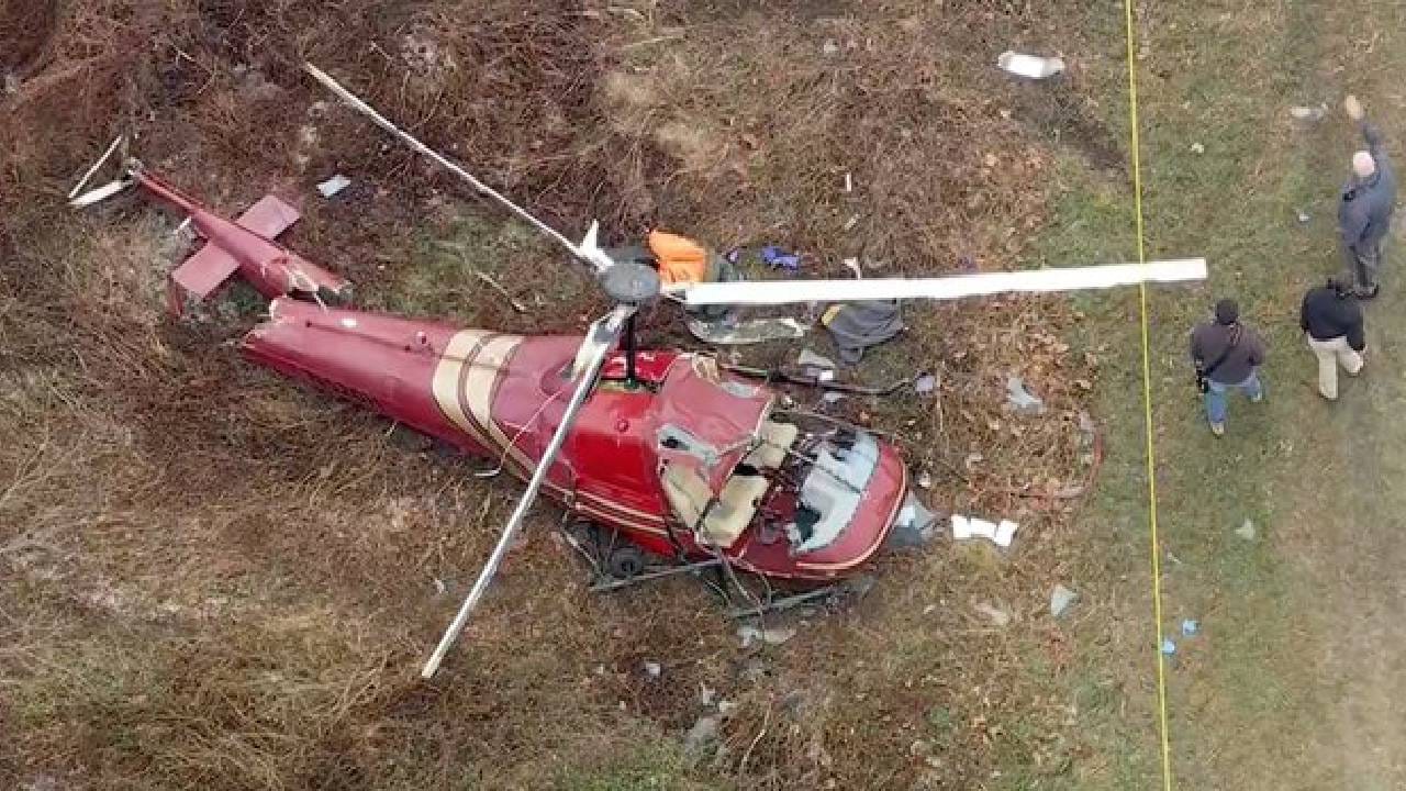 Video: ಅಮೆರಿಕದಲ್ಲಿ ಎರಡು ಹೆಲಿಕಾಪ್ಟರ್​ಗಳ ನಡುವೆ ಡಿಕ್ಕಿ, ಪೈಲಟ್ ಸಾವು