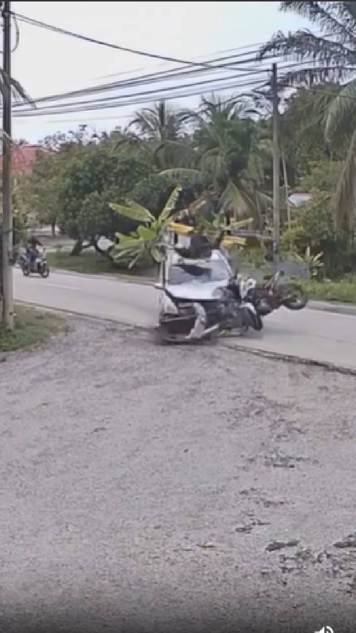 ಕಾರು-ಬೈಕ್​ ಡಿಕ್ಕಿ; ಎದೆ ನಡುಗಿಸುವ ಭಯಾನಕ ದೃಶ್ಯ ಸಿಸಿಟಿವಿಯಲ್ಲಿ ಸೆರೆ