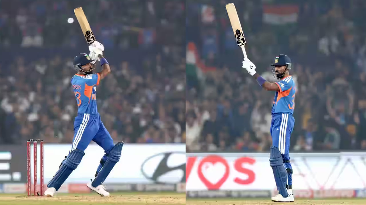 ಇನ್ನು ಆರನೇ ಕ್ರಮಾಂಕದಲ್ಲಿ ಬ್ಯಾಟ್ ಬೀಸಿದ ಹಾರ್ದಿಕ್ ಪಾಂಡ್ಯ ಸಿಡಿಲಬ್ಬರದ ಬ್ಯಾಟಿಂಗ್ ಪ್ರದರ್ಶಿಸಿದರು. ಪರಿಣಾಮ ಪಾಂಡ್ಯ ಬ್ಯಾಟ್ ನಿಂದ 28 ಎಸೆತಗಳಲ್ಲಿ 4 ಭರ್ಜರಿ ಸಿಕ್ಸ್, 6 ಫೋರ್ ಗಳೊಂದಿಗೆ ಅಜೇಯ 59 ರನ್ ಬಾರಿಸಿದರು. ಈ ಅರ್ಧಶತಕದ ನೆರವಿನೊಂದಿಗೆ ಟೀಮ್ ಇಂಡಿಯಾ 20 ಓವರ್‌ಗಳಲ್ಲಿ 6 ವಿಕೆಟ್ ಕಳೆದುಕೊಂಡು 175 ರನ್ ಕಲೆಹಾಕಿತು.