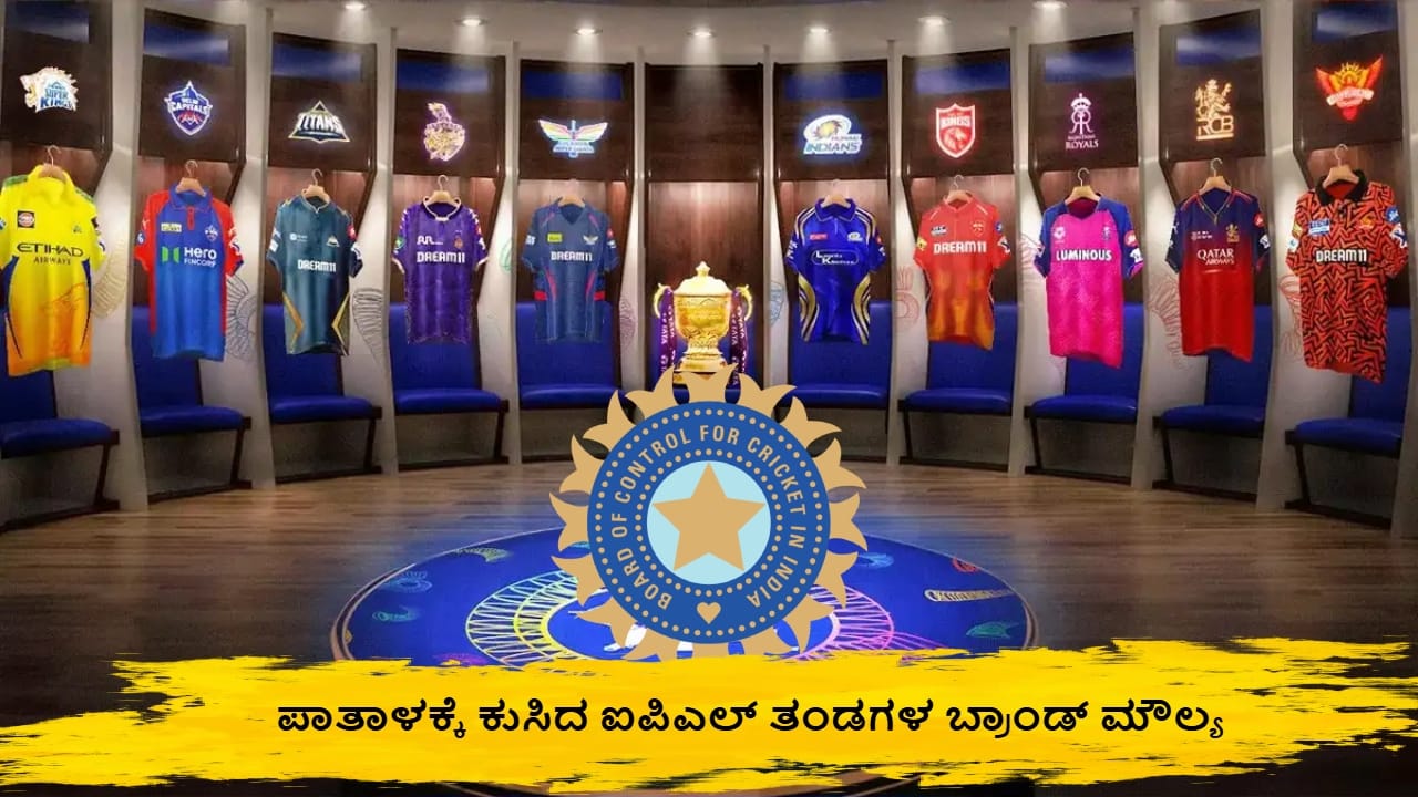 IPL: ಮಾಯವಾಯ್ತ ಐಪಿಎಲ್ ಜನಪ್ರಿಯತೆ? ಪಾತಾಳಕ್ಕೆ ಕುಸಿದ ಎಲ್ಲಾ ತಂಡಗಳ ಬ್ರಾಂಡ್ ಮೌಲ್ಯ IPL: ಮಾಯವಾಯ್ತ ಐಪಿಎಲ್ ಜನಪ್ರಿಯತೆ? ಪಾತಾಳಕ್ಕೆ ಕುಸಿದ ಎಲ್ಲಾ ತಂಡಗಳ ಬ್ರಾಂಡ್ ಮೌಲ್ಯ