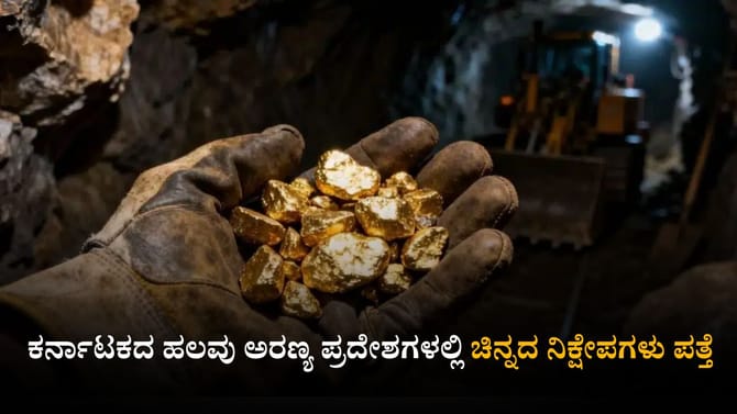 ಕರ್ನಾಟಕದ ಅರಣ್ಯ ಪ್ರದೇಶಗಳಲ್ಲಿ ಭಾರಿ ಚಿನ್ನದ ನಿಕ್ಷೇಪ ಪತ್ತೆ!