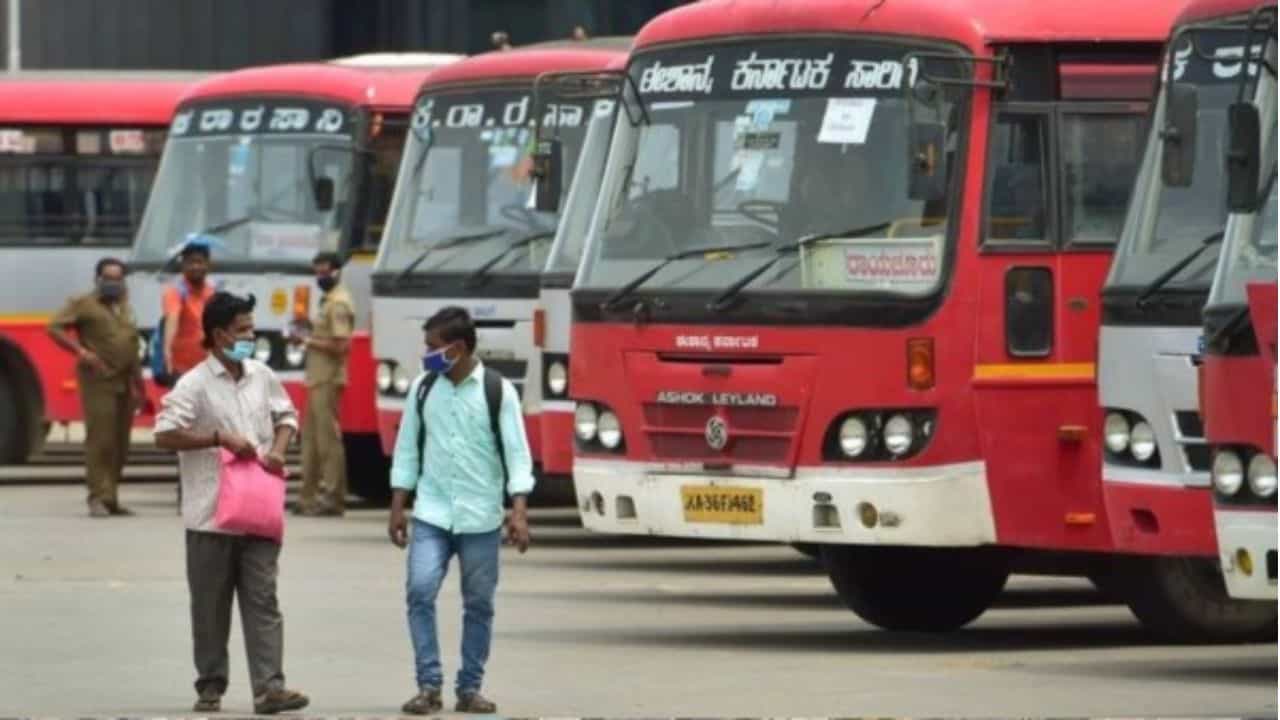 ಎಂಇಎಸ್​​, ಶಿವಸೇನೆ ಪುಂಡಾಟ: ಕರ್ನಾಟಕ- ಮಹಾರಾಷ್ಟ್ರ ನಡುವೆ ಬಸ್​​ ಸಂಚಾರ ಸ್ಥಗಿತ