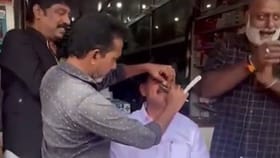 ಚುನಾವಣೆಯಲ್ಲಿ ಸೋತಿದ್ದಕ್ಕೆ ಮೀಸೆ ಬೋಳಿಸಿಕೊಂಡ ಎಲ್‌ಡಿಎಫ್ ಕಾರ್ಯಕರ್ತ