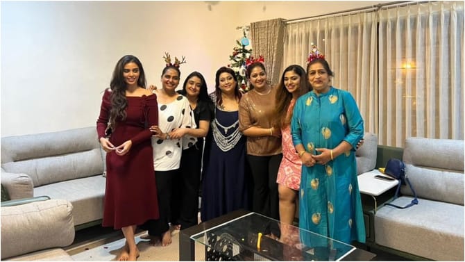ಕ್ರಿಸ್​ಮಸ್​ ದಿನ ಆಪ್ತರನ್ನು ಕರೆದು ಪಾರ್ಟಿ ಕೊಟ್ಟ ಮೇಘನಾ ರಾಜ್