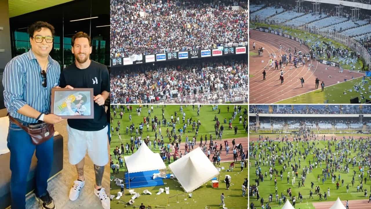Lionel Messi in India: ಮುಖ್ಯ ಸಂಘಟಕ ಸತಾದ್ರು ದತ್ತ ಬಂಧನ; ಅಭಿಮಾನಿಗಳಿಗೆ ಟಿಕೆಟ್ ಹಣ ಮರು ಪಾವತಿ Lionel Messi in India: ಮುಖ್ಯ ಸಂಘಟಕ ಸತಾದ್ರು ದತ್ತ ಬಂಧನ; ಅಭಿಮಾನಿಗಳಿಗೆ ಟಿಕೆಟ್ ಹಣ ಮರು ಪಾವತಿ