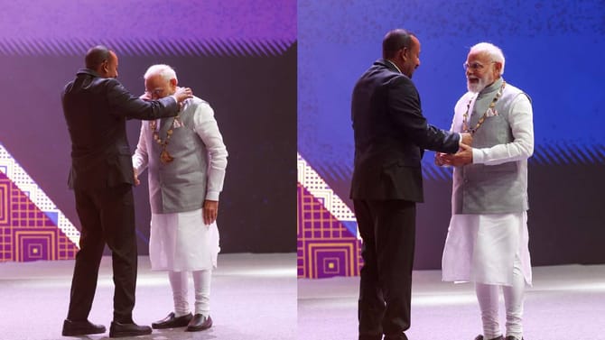 ಪ್ರಧಾನಿ ಮೋದಿಗೆ ಇಥಿಯೋಪಿಯಾದ ಅತ್ಯುನ್ನತ ಗೌರವ