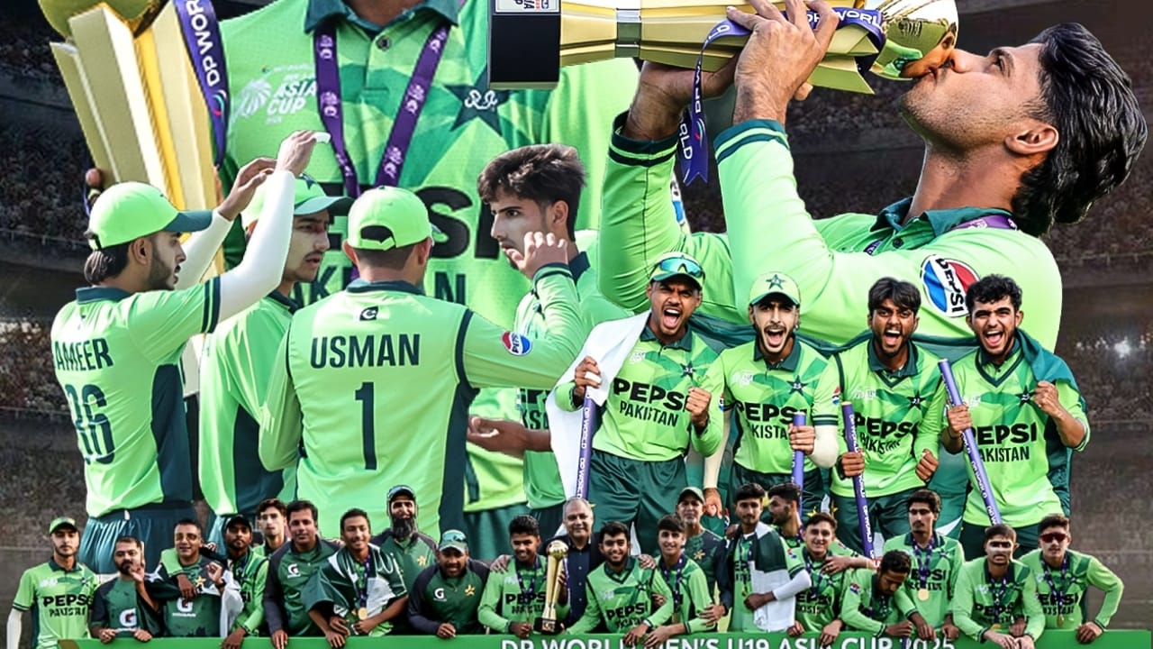 ಇಸ್ಲಾಮಾಬಾದ್ ವಿಮಾನ ನಿಲ್ದಾಣದಲ್ಲಿ ಪಾಕ್ ತಂಡಕ್ಕೆ ಆತ್ಮೀಯ ಸ್ವಾಗತ ನೀಡಲಾಯಿತು. ಸಾಮಾನ್ಯವಾಗಿ ಹಿರಿಯ ತಂಡಗಳಿಗೆ ಇಂತಹ ಸ್ವಾಗತ ನೀಡಲಾಗುತ್ತದೆ. ಆದರೆ ಫೈನಲ್​ನಲ್ಲಿ ಭಾರತವನ್ನು ಸೋಲಿಸಿರುವುದು ಪಾಕಿಗಳಿಗೆ ಇನ್ನಿಲ್ಲದ ಸಂತೋಷ ನೀಡಿದೆ. ಹೀಗಾಗಿ ಯುವ ತಂಡಕ್ಕೆ ಅದ್ಧೂರಿ ಸ್ವಾಗತ ನೀಡಿದ್ದಾರೆ.