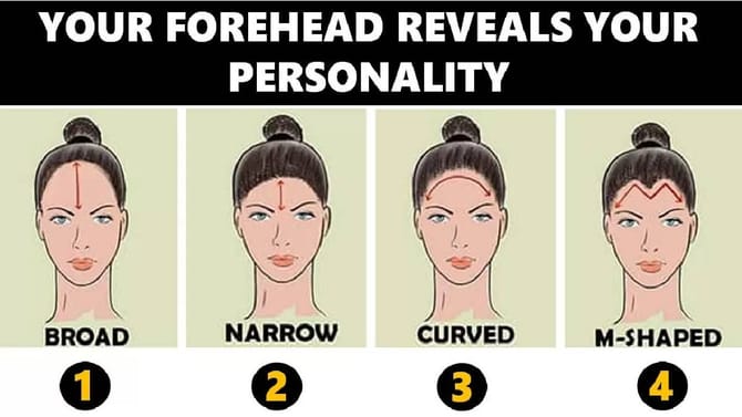 ಹಣೆಯ ಆಕಾರದಿಂದ ತಿಳಿಯಬಹುದು ವ್ಯಕ್ತಿತ್ವದ ರಹಸ್ಯ