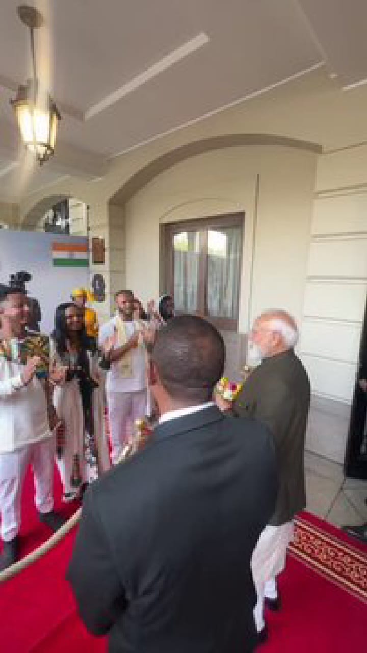 ಇಥಿಯೋಪಿಯಾದಲ್ಲಿ ಹಿಂದಿ ಹಾಡು ಕೇಳಿ ಖುಷಿಯಾದ ಪ್ರಧಾನಿ ಮೋದಿ