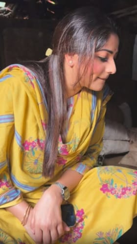 ಮೇಕೆಗಳ ಜೊತೆಗೆ ರಚಿತಾ ರಾಮ್, ಅನುಕರಣೆ ನೋಡಿ