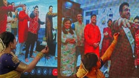 ಎಲ್ಲರೂ ಮಾತಾಡ್ತಿದ್ದ ಆ ಕಾಲ ಬಂತು: ಆನ್​​ಲೈನ್​​​ನಲ್ಲೇ ನಿಶ್ಚಿತಾರ್ಥ