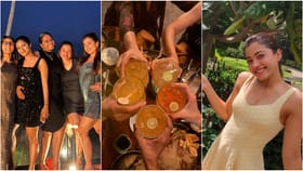 ಮದುವೆಗೆ ಮುನ್ನ ಗೆಳತಿಯರೊಂದಿಗೆ ಬ್ಯಾಚುಲರ್ ಪಾರ್ಟಿ ಮಾಡಿದ ರಶ್ಮಿಕಾ