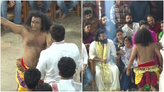 ‘ಕಣ್ಣೀರು ಸುರಿಸಬೇಡ, ನಿನ್ನ ಹಿಂದೆ ನಾನಿದ್ದೇನೆ’; ರಿಷಬ್​ಗೆ ಅಭಯ ನೀಡಿದ ದೈವ