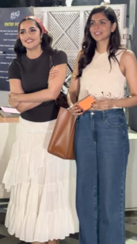 ಲೋಕಃ ಚೆಲುವೆ ಕಲ್ಯಾಣಿ ಜೊತೆಗೆ ರುಕ್ಮಿಣಿ ವಸಂತ್: ವಿಡಿಯೋ