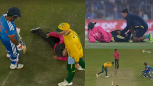 IND vs SA: ಸಂಜು ತೋಳ್ಬಲಕ್ಕೆ ಸಿಲುಕಿ ಮೈದಾನದಲ್ಲೇ ಬಿದ್ದು ಒದ್ದಾಡಿದ ಅಂಪೈರ್; ವಿಡಿಯೋ ನೋಡಿ