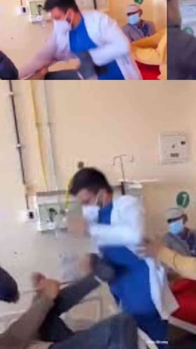 ಆಸ್ಪತ್ರೆಯಲ್ಲಿ ಡಾಕ್ಟರ್-ರೋಗಿ ಫೈಟಿಂಗ್