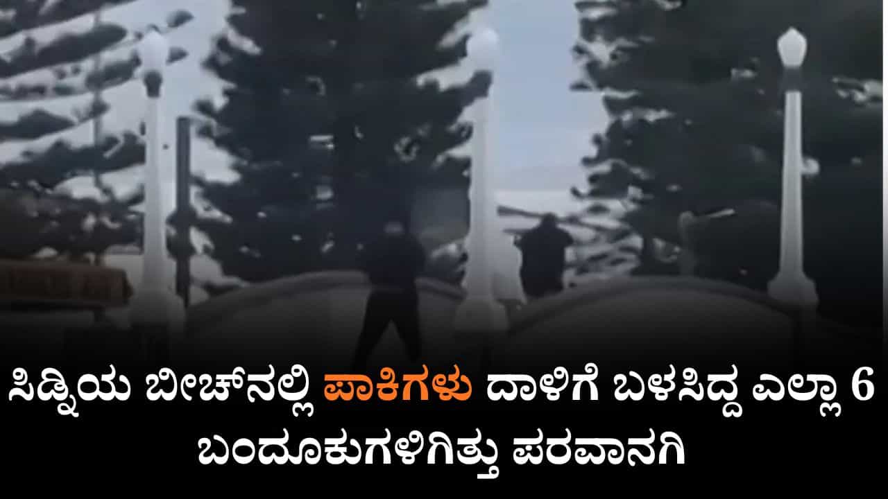 ಸಿಡ್ನಿಯ ಬೀಚ್ನಲ್ಲಿ ಪಾಕಿಗಳು ದಾಳಿಗೆ ಬಳಸಿದ್ದ ಎಲ್ಲಾ 6 ಬಂದೂಕುಗಳಿಗಿತ್ತು ಪರವಾನಗಿ ಸಿಡ್ನಿಯ ಬೀಚ್ನಲ್ಲಿ ಪಾಕಿಗಳು ದಾಳಿಗೆ ಬಳಸಿದ್ದ ಎಲ್ಲಾ 6 ಬಂದೂಕುಗಳಿಗಿತ್ತು ಪರವಾನಗಿ