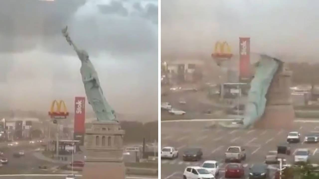 Video: ಗಾಳಿಯ ರಭಸಕ್ಕೆ ಕುಸಿದು ಬಿತ್ತು ಬ್ರೆಜಿಲ್ನ 79 ಅಡಿ ಎತ್ತರದ ಲಿಬರ್ಟಿ ಸ್ಟ್ಯಾಚ್ಯೂ Video: ಗಾಳಿಯ ರಭಸಕ್ಕೆ ಕುಸಿದು ಬಿತ್ತು ಬ್ರೆಜಿಲ್ನ 79 ಅಡಿ ಎತ್ತರದ ಲಿಬರ್ಟಿ ಸ್ಟ್ಯಾಚ್ಯೂ