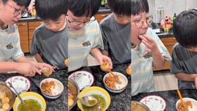 ಬಾಯಿ ಚಪ್ಪರಿಸಿಕೊಂಡು ಪಾನಿ ಪುರಿ ಸವಿದ ಕೊರಿಯನ್ ಪುಟಾಣಿಗಳು