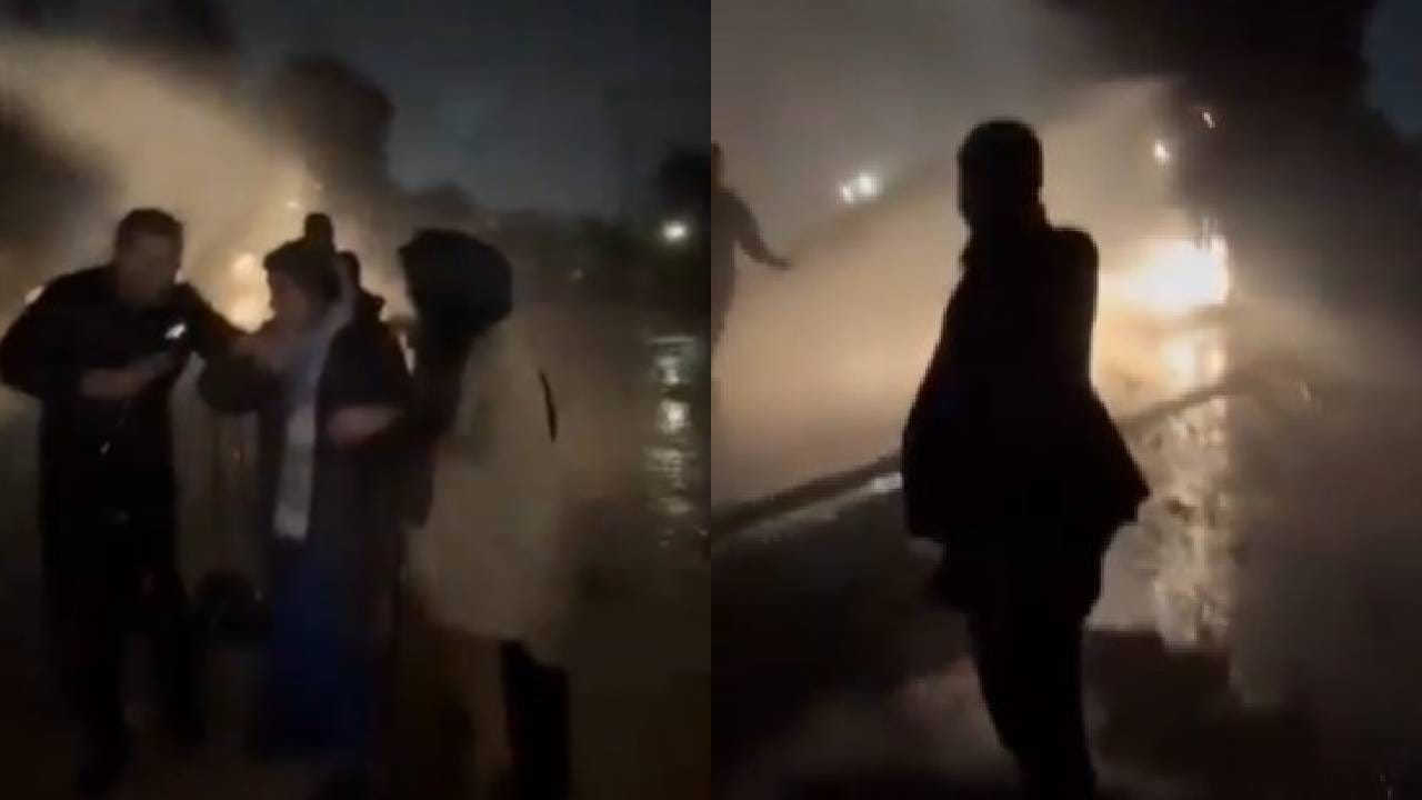 Video: ಅಡಿಯಾಲ ಜೈಲಿನ ಹೊರಗೆ ಪಾಕ್ ಮಾಜಿ ಪ್ರಧಾನಿ ಸಹೋದರಿ ಮೇಲೆ ನೀರೆರೆಚಿದ ಪೊಲೀಸರು Video: ಅಡಿಯಾಲ ಜೈಲಿನ ಹೊರಗೆ ಪಾಕ್ ಮಾಜಿ ಪ್ರಧಾನಿ ಸಹೋದರಿ ಮೇಲೆ ನೀರೆರೆಚಿದ ಪೊಲೀಸರು