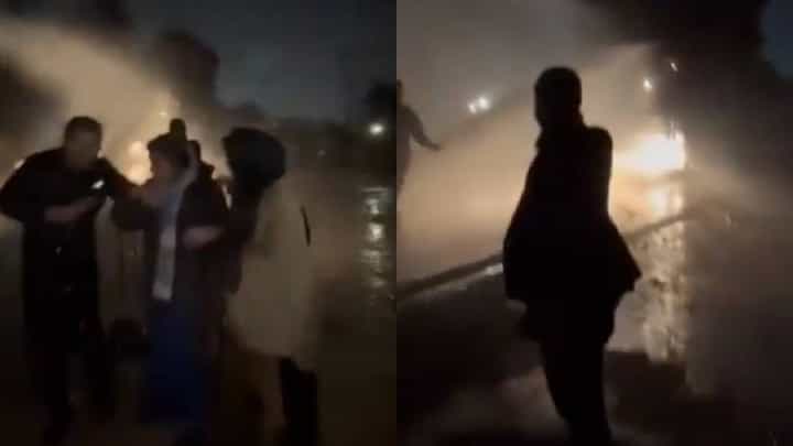Video: ಅಡಿಯಾಲ ಜೈಲಿನ ಹೊರಗೆ ಪಾಕ್ ಮಾಜಿ ಪ್ರಧಾನಿ ಸಹೋದರಿ ಮೇಲೆ ನೀರೆರೆಚಿದ ಪೊಲೀಸರು Video: ಅಡಿಯಾಲ ಜೈಲಿನ ಹೊರಗೆ ಪಾಕ್ ಮಾಜಿ ಪ್ರಧಾನಿ ಸಹೋದರಿ ಮೇಲೆ ನೀರೆರೆಚಿದ ಪೊಲೀಸರು