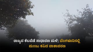 ಕರ್ನಾಟಕ ಹವಾಮಾನ ವರದಿ: ರಾಜ್ಯದ ಕೆಲವೆಡೆ ಸಾಧಾರಣ ಮಳೆ; ಬೆಂಗಳೂರಿನಲ್ಲಿ ಮಂಜು ಕವಿದ ವಾತಾವರಣ