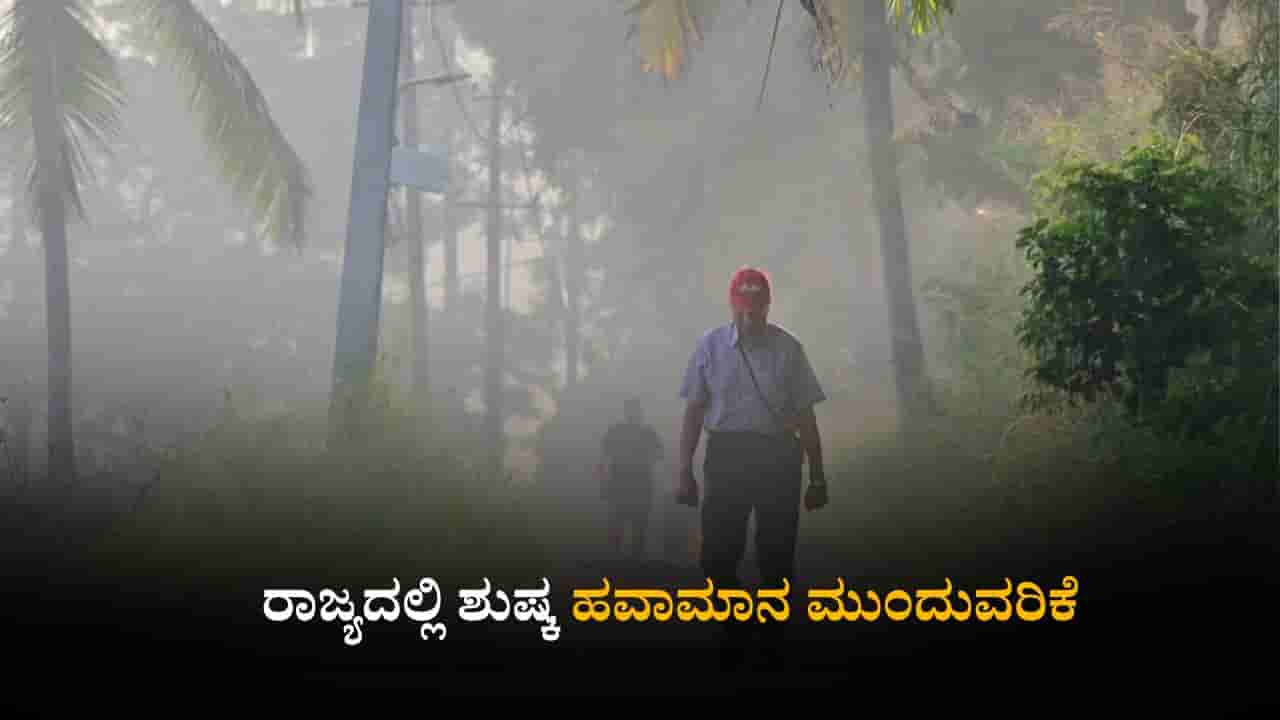 ಕರ್ನಾಟಕ ಹವಾಮಾನ ವರದಿ: ರಾಜ್ಯದಲ್ಲಿ ಶುಷ್ಕ ಹವಾಮಾನ ಮುಂದುವರಿಕೆ