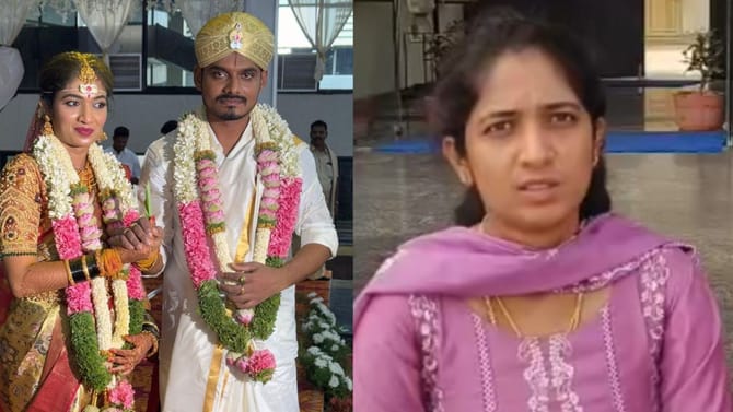 ನ್ಯಾಯ ಕೊಡಿಸಿ, ಇಲ್ಲದಿದ್ರೆ ಸಾಯ್ತೀನಿ: ಪತಿಗಾಗಿ ಪತ್ನಿ ಪ್ರೊಟೆಸ್ಟ್​​