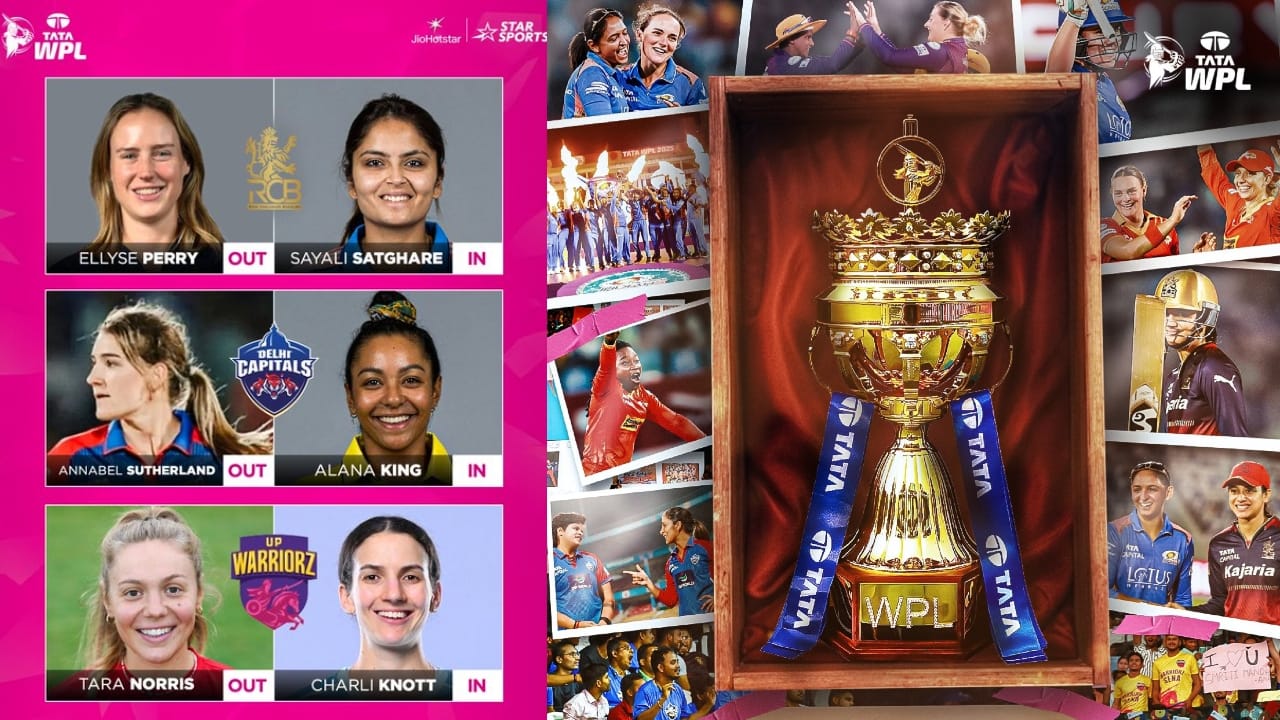 ಆಲ್ರೌಂಡರ್ ಎಲಿಸ್ ಪೆರ್ರಿ ಒಂದು ಬಾರಿಯ ಚಾಂಪಿಯನ್ ಆರ್ಸಿಬಿ ಪರ ಆಡುತ್ತಿದ್ದರೆ, ಅನ್ನಾಬೆಲ್ ಸದರ್ಲ್ಯಾಂಡ್ ಡೆಲ್ಲಿ ಕ್ಯಾಪಿಟಲ್ಸ್ ತಂಡದ ಪರ ಆಡುತ್ತಿದ್ದಾರೆ. ಮಧ್ಯಮ ವೇಗಿ ತಾರಾ ನಾರ್ರಿಸ್ ಯುಪಿ ವಾರಿಯರ್ಸ್ ತಂಡದ ಪರ ಆಡುತ್ತಿದ್ದರು. ಹೀಗಾಗಿ ಈ ಮೂವರ ಅಲಭ್ಯತೆಯಿಂದಾಗಿ ತಂಡಗಳು ಕೂಡ ಬದಲಿ ಆಟಗಾರ್ತಿಯರನ್ನು ಹೆಸರಿಸಿವೆ.