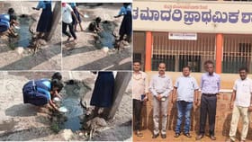 ಕೊಳಚೆ ನೀರಲ್ಲಿ ವಿದ್ಯಾರ್ಥಿಗಳು ಪ್ಲೇಟ್ ತೊಳೆದ ವೈರಲ್ ಫೋಟೋ ಅಸಲಿಯತ್ತು!